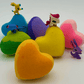 BASICS MINI HEART Kids Bath Bomb with Animal Jams Toy Inside - Berwyn Betty's Bath & Body Shop