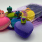 BASICS MINI HEARTS Kids Bath Bombs with Animal Toys in Each in Gift Bag - 6 ct - Berwyn Betty's Bath & Body Shop