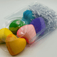 BASICS MINI HEARTS Kids Bath Bombs with Animal Toys in Each in Gift Bag - 6 ct - Berwyn Betty's Bath & Body Shop