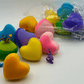 BASICS MINI HEARTS Kids Bath Bombs with Animal Toys in Each in Gift Bag - 6 ct - Berwyn Betty's Bath & Body Shop