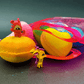 BASICS MINI HEARTS Kids Bath Bombs with Animal Toys in Each in Gift Bag - 6 ct - Berwyn Betty's Bath & Body Shop