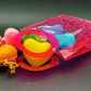 BASICS MINI HEARTS Kids Bath Bombs with Animal Toys in Each in Gift Bag - 6 ct - Berwyn Betty's Bath & Body Shop
