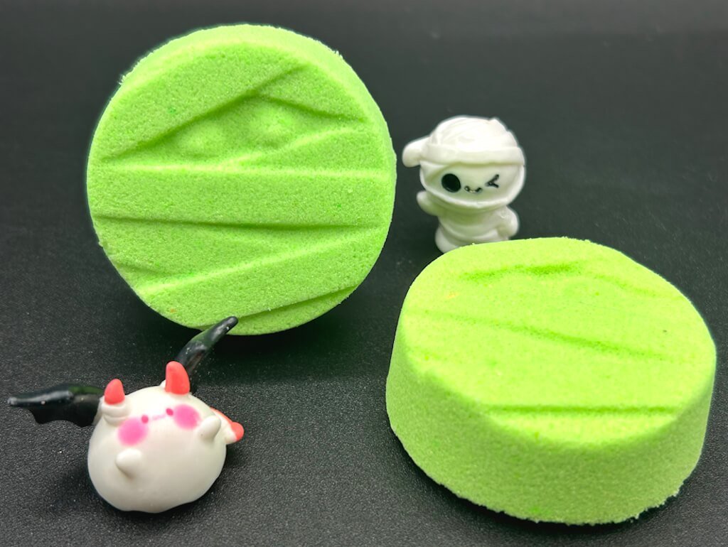BASICS Mini Mummy Face Kids Bath Bomb with Halloween - Themed Toy Inside - Berwyn Betty's Bath & Body Shop