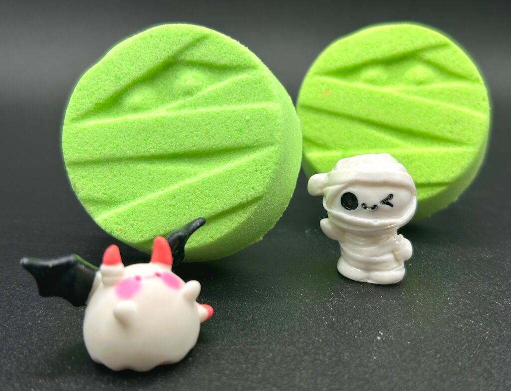 BASICS Mini Mummy Face Kids Bath Bomb with Halloween - Themed Toy Inside - Berwyn Betty's Bath & Body Shop