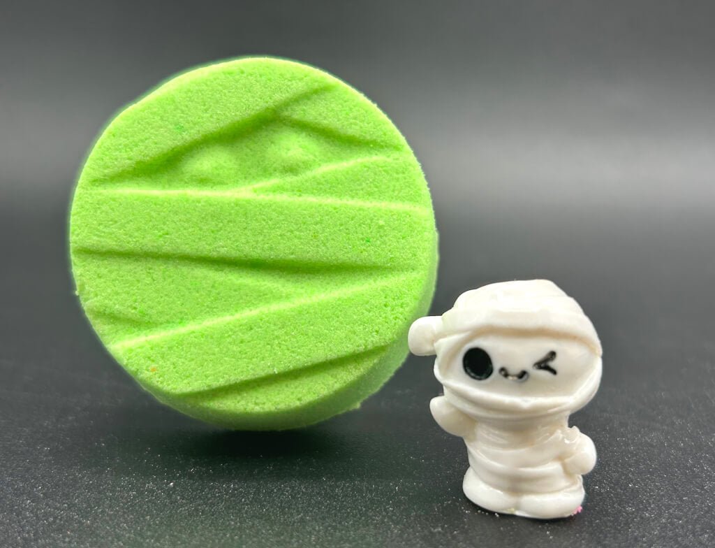 BASICS Mini Mummy Face Kids Bath Bomb with Halloween - Themed Toy Inside - Berwyn Betty's Bath & Body Shop