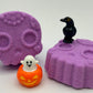 💀 BASICS Mini Sugar Skull Kids Bath Bomb with Surprise Halloween - Themed Toy Inside - Berwyn Betty's Bath & Body Shop