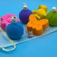 BASICS Spring Farm Babies Kids Bath Bomb Bag with Baby Farm Animal Figures Inside – 6 ct - Berwyn Betty's Bath & Body Shop