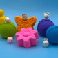 BASICS Spring Farm Babies Kids Bath Bomb Bag with Baby Farm Animal Figures Inside – 6 ct - Berwyn Betty's Bath & Body Shop
