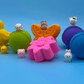 BASICS Spring Farm Babies Kids Bath Bomb Bag with Baby Farm Animal Figures Inside – 6 ct - Berwyn Betty's Bath & Body Shop