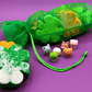 BASICS St Patrick Mini Shamrock Kids Bath Bomb Gift Bag with Surprise Animal Figure Inside - 6 Pack - Berwyn Betty's Bath & Body Shop