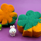 BASICS St Patrick Mini Shamrock Kids Bath Bomb Gift Bag with Surprise Animal Figure Inside - 6 Pack - Berwyn Betty's Bath & Body Shop