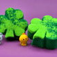 BASICS St Patrick Mini Shamrock Kids Bath Bomb Gift Bag with Surprise Animal Figure Inside - 6 Pack - Berwyn Betty's Bath & Body Shop