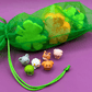 BASICS St Patrick Mini Shamrock Kids Bath Bomb Gift Bag with Surprise Animal Figure Inside - 6 Pack - Berwyn Betty's Bath & Body Shop