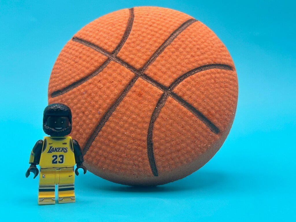 Basketball Kids Bath Bomb with Professional Basketball Player Minifigure Toy Inside - Berwyn Betty's Bath & Body Shop