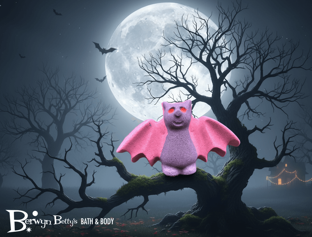 🦇 Bat Kids Bath Bomb – Halloween Fun with a Surprise Inside! - Berwyn Betty's Bath & Body Shop
