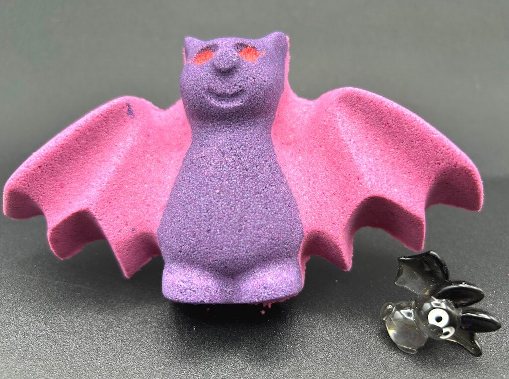 Bat Kids Bath Bomb with Bat Figure Toy Inside - Berwyn Betty's Bath & Body Shop