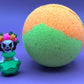 Bath Bomb with Day of the Dead Figure Inside - Berwyn Betty's Bath & Body Shop