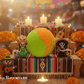 Bath Bomb with Day of the Dead Figure Inside - Berwyn Betty's Bath & Body Shop