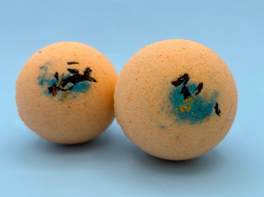 Bergamot Scented Bath Bombs with Handmade Soap Inside - 2 ct - Berwyn Betty's Bath & Body Shop