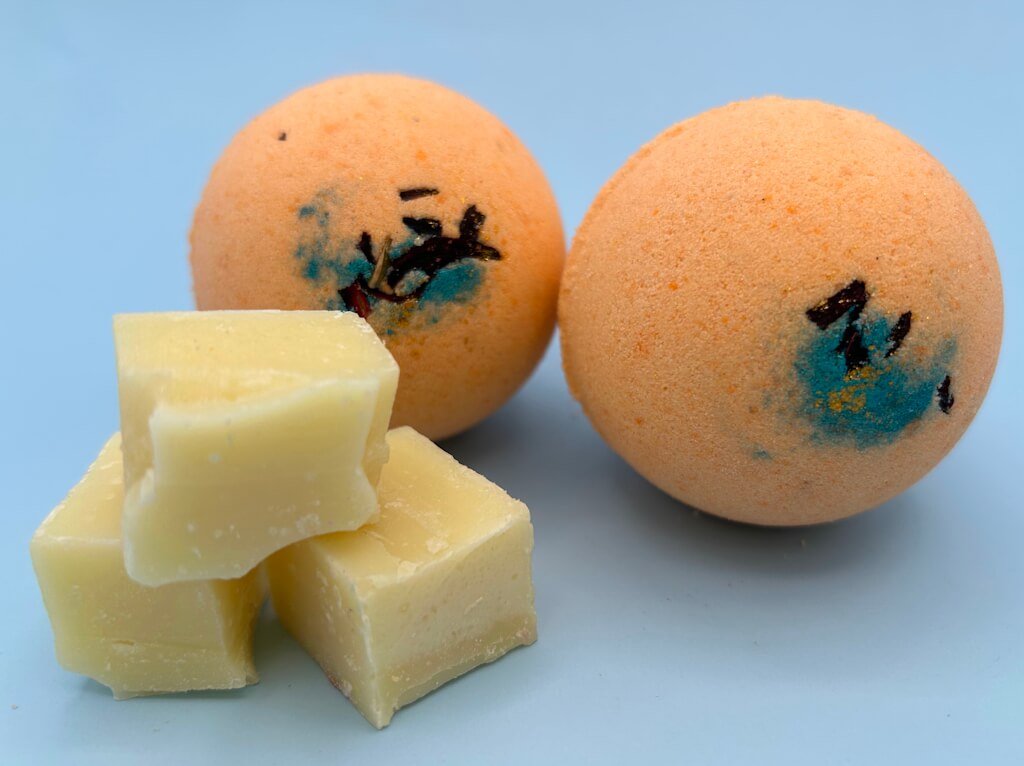 Bergamot Scented Bath Bombs with Handmade Soap Inside - 2 ct - Berwyn Betty's Bath & Body Shop