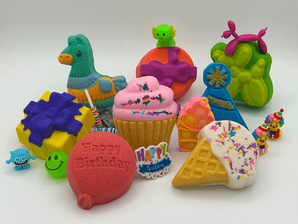 BIRTHDAY Kids Bath Bomb Collection Box - 6 ct - Berwyn Betty's Bath & Body Shop