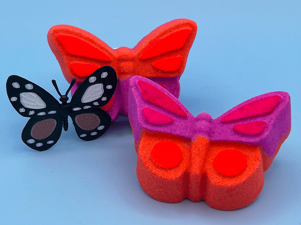 Butterfly Kids Bath Bomb with Butterfly Toy Inside - Berwyn Betty's Bath & Body Shop