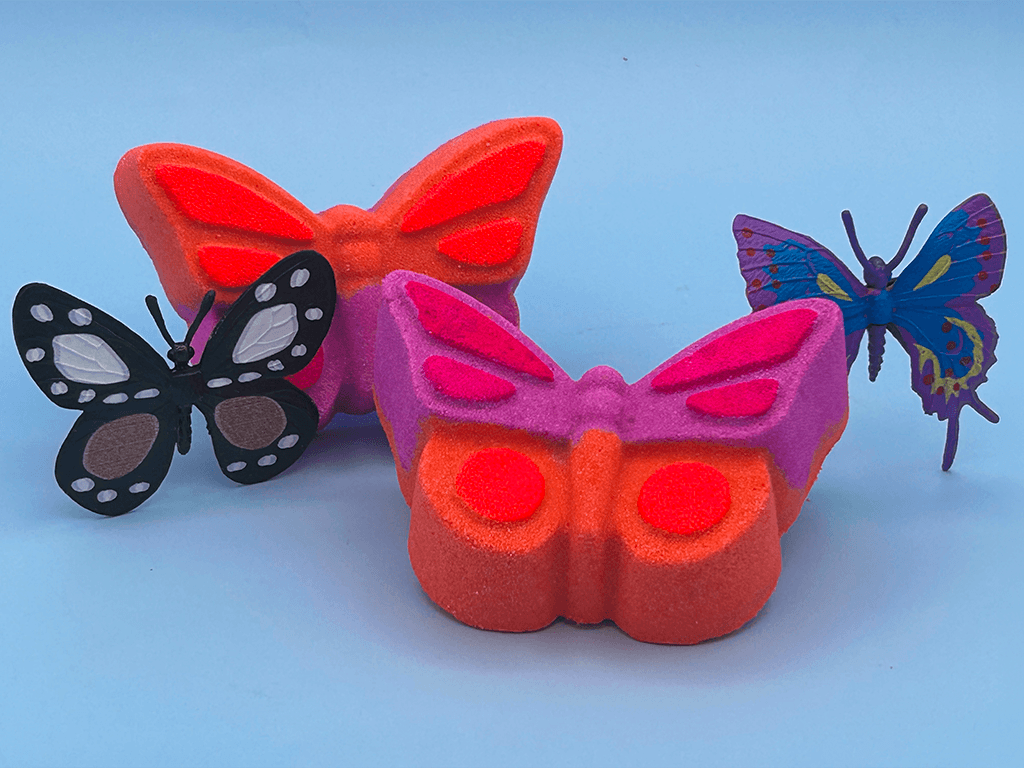 Butterfly Kids Bath Bomb with Butterfly Toy Inside - Berwyn Betty's Bath & Body Shop