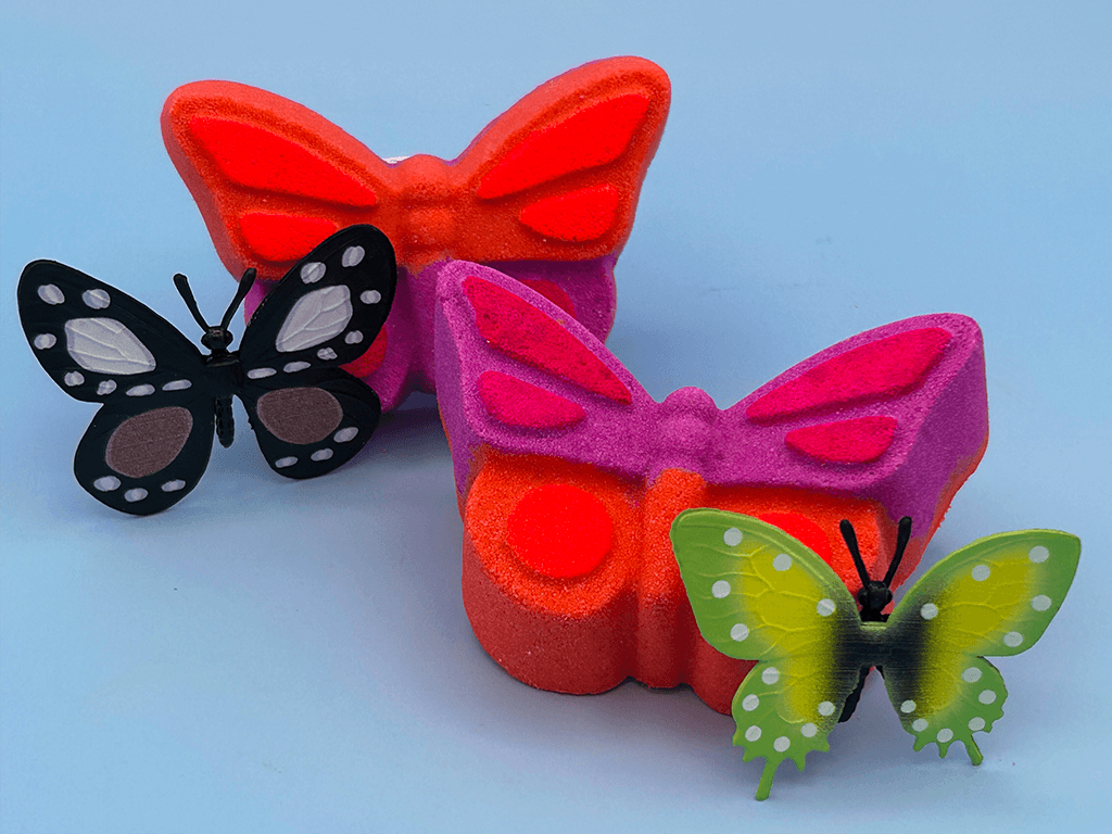 Butterfly Kids Bath Bomb with Butterfly Toy Inside - Berwyn Betty's Bath & Body Shop