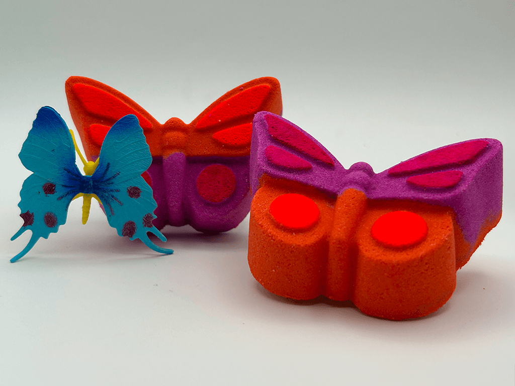 Butterfly Kids Bath Bomb with Butterfly Toy Inside - Berwyn Betty's Bath & Body Shop