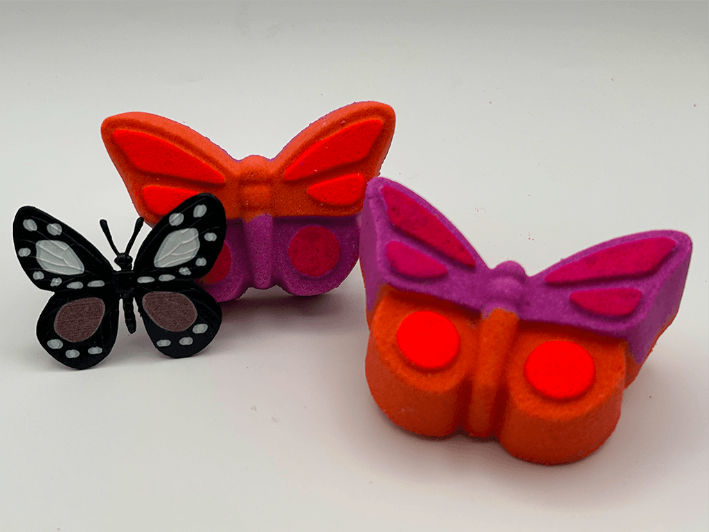 Butterfly Kids Bath Bomb with Butterfly Toy Inside - Berwyn Betty's Bath & Body Shop