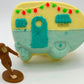 Camper Bath Bomb with Big Foot Toy Figurine Inside - Berwyn Betty's Bath & Body Shop