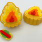 Campfire Bath Bomb with Hot Dog Eraser Toy - Berwyn Betty's Bath & Body Shop