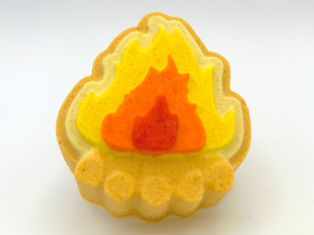 Campfire Bath Bomb with Hot Dog Eraser Toy - Berwyn Betty's Bath & Body Shop