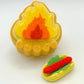 Campfire Bath Bomb with Hot Dog Eraser Toy - Berwyn Betty's Bath & Body Shop