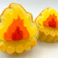 Campfire Bath Bomb with Hot Dog Eraser Toy - Berwyn Betty's Bath & Body Shop