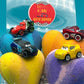 CAR HEARTS Kids Bath Bomb Gift Box with Car Toys Inside - 4 Pack - Berwyn Betty's Bath & Body Shop