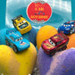 CAR HEARTS Kids Bath Bomb Gift Box with Car Toys Inside - 4 Pack - Berwyn Betty's Bath & Body Shop