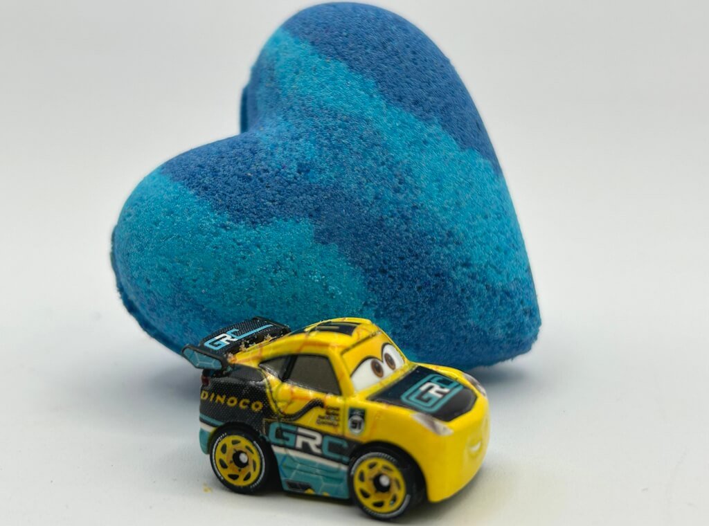 CARS HEART Kids Bath Bomb with Car Toy Inside - Berwyn Betty's Bath & Body Shop