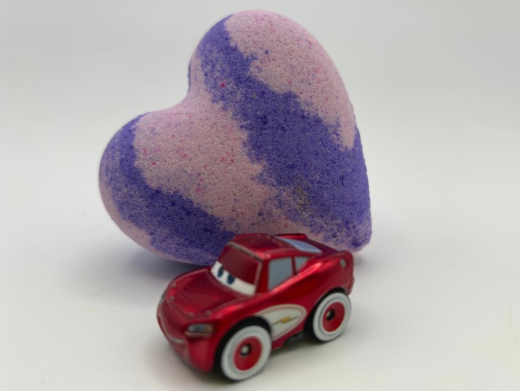 CARS HEART Kids Bath Bomb with Car Toy Inside - Berwyn Betty's Bath & Body Shop