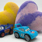 CARS HEART Kids Bath Bomb with Car Toy Inside - Berwyn Betty's Bath & Body Shop