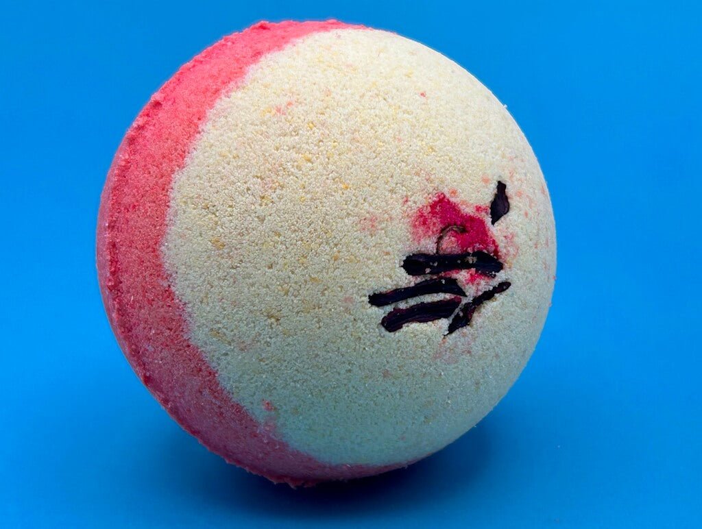 Cherry Almond Scented Bath Bombs with Handmade Soap Inside - 2 ct - Berwyn Betty's Bath & Body Shop
