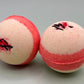 Cherry Almond Scented Bath Bombs with Handmade Soap Inside - 2 ct - Berwyn Betty's Bath & Body Shop