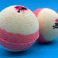 Cherry Almond Scented Bath Bombs with Handmade Soap Inside - 2 ct - Berwyn Betty's Bath & Body Shop