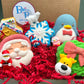 Christmas Kids Bath Bombs Gift Box with Holiday Themed Bombs - 5 ct - Berwyn Betty's Bath & Body Shop