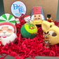 Christmas Kids Bath Bombs Gift Box with Holiday Themed Bombs - 5 ct - Berwyn Betty's Bath & Body Shop