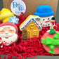 Christmas Kids Bath Bombs Gift Box with Holiday Themed Bombs - 5 ct - Berwyn Betty's Bath & Body Shop