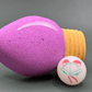 Christmas Light Bulb Kids Bath Bomb with Christmas Rubber Ball Inside - Berwyn Betty's Bath & Body Shop