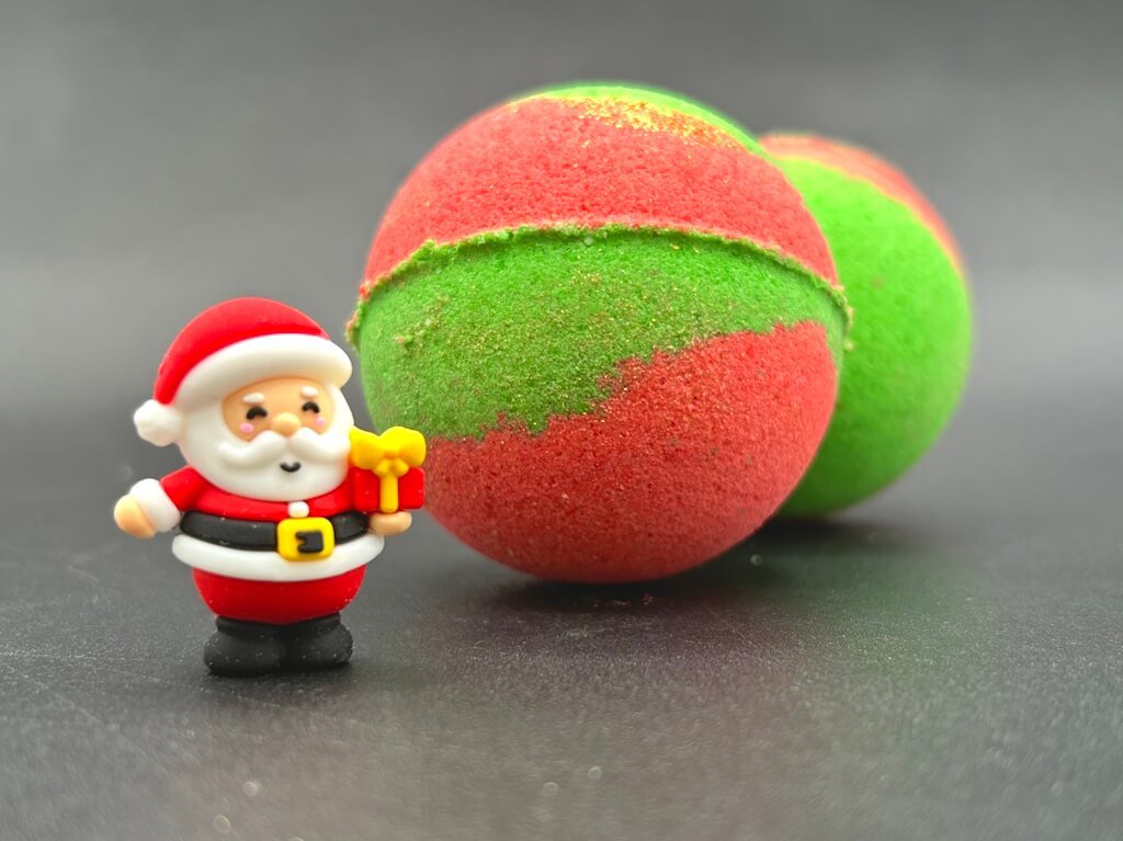 Christmas Stocking Stuffer Kids Bath Bomb with Santa Inside - Berwyn Betty's Bath & Body Shop