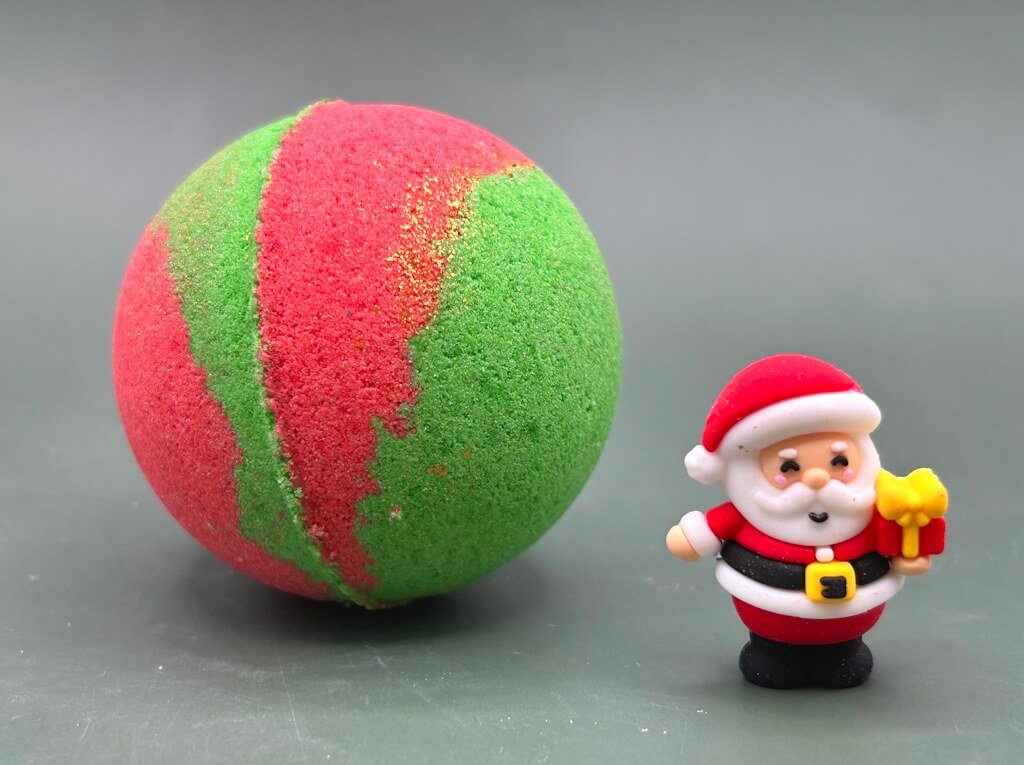 Christmas Stocking Stuffer Kids Bath Bomb with Santa Inside - Berwyn Betty's Bath & Body Shop