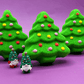 Christmas Tree Kids Bath Bomb with Christmas Gnome Inside - Berwyn Betty's Bath & Body Shop